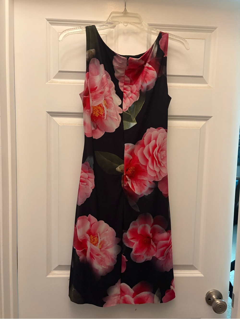 Karl Lagerfeld Black Dress with Pink Floral Accent